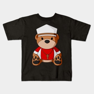 Priest Teddy Bear Kids T-Shirt